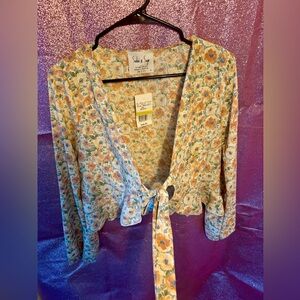 Sadie and sage flower top